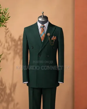 Premium Men’s Double-Breasted Suit ( Ultimate Executive )
