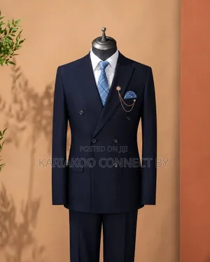  Premium Men’s Double-Breasted Suit ( Ultimate Executive )