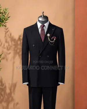  Premium Men’s Double-Breasted Suit ( Ultimate Executive )