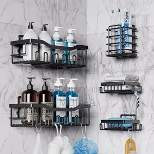 5-Pieces Horizontal Shower Caddy Set