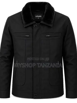 Jacket Kwa Wanaume Rangi Nyeusi