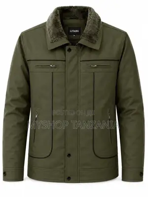 Jacket Kwa Wanaume Rangi Kijani