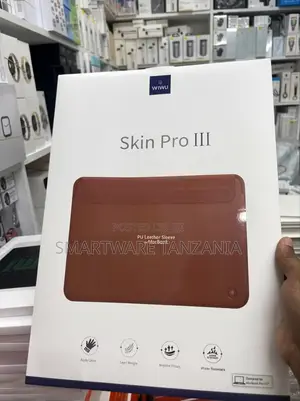 WIWU Skin Pro III PU Leather Sleeve for MacBook, Water-Resistant