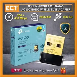 TP-Link AC600 Nano Wireless USB Adapter - TL-ARCHER T2U NANO