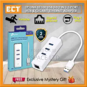 TP-Link USB 3.0 to 3-Port Hub Gigabit Ethernet