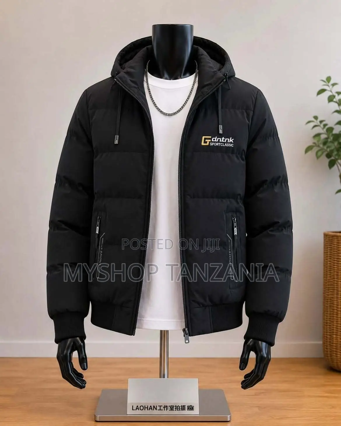 Puffer Jacket Nyeusi