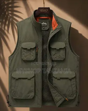 Simple Sleeves Jackets Green