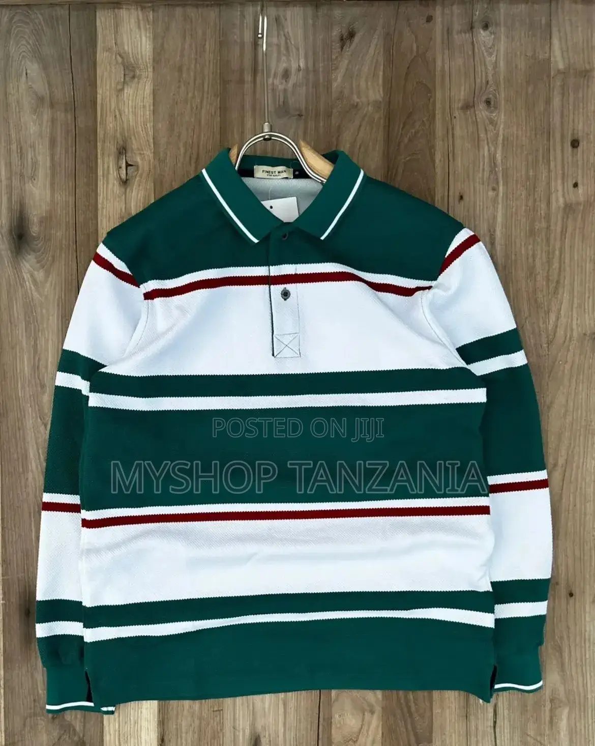 Long Sleeves Shirts Nyeusi Na Nyeupe