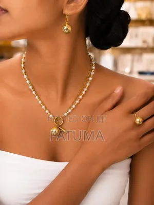 Matching Accessories Thus Earings, a Ring, Bracelet and Necklace