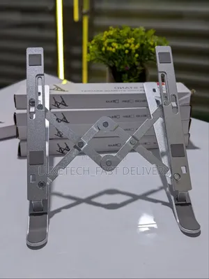Aluminum Foldable Adjustable Laptop Stand - Portable Notebook Holder
