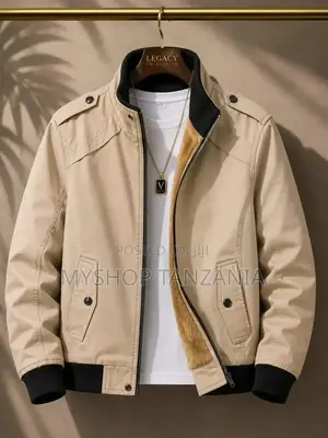 Jacket Zuri La Kisasa Rangi Ya Maziwa