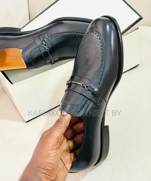 Premium Men's Textured Leather Bit Loafers