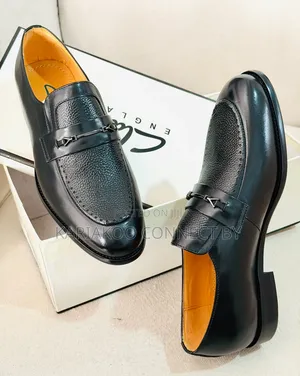 Premium Men's Textured Leather Bit Loafers