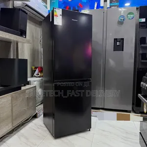 Hisense 221L Bottom Freezer Double Door Refrigerator – Black Fridge