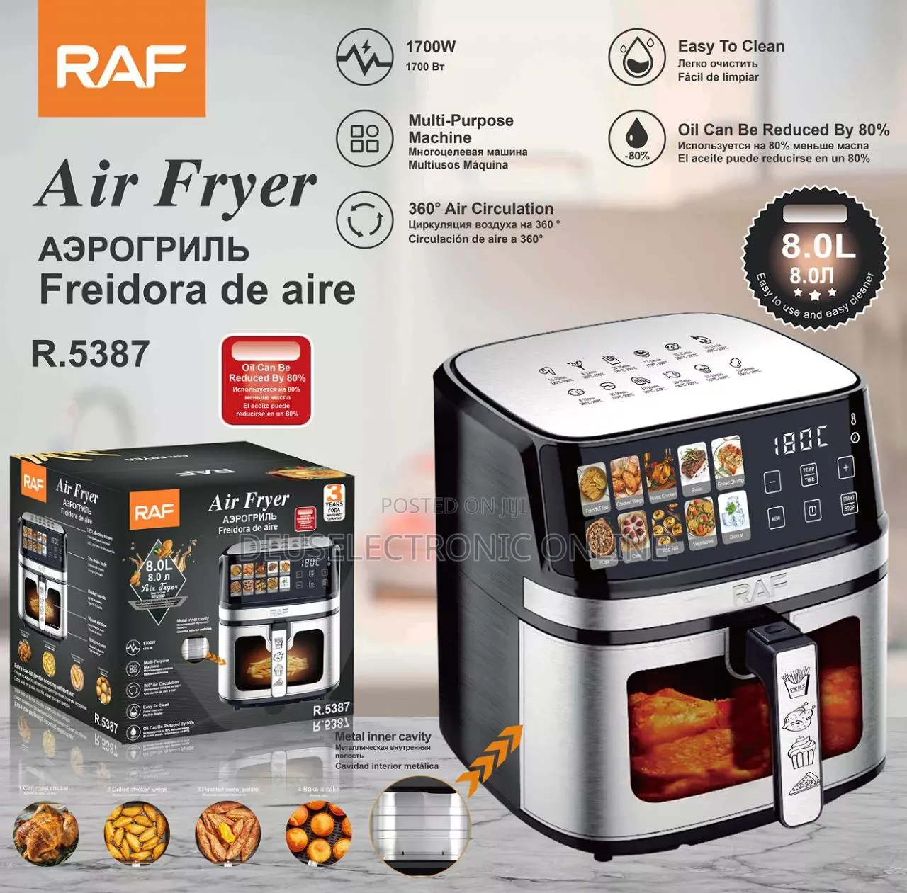 Raf Air Fryer 8l Digital at 178,000