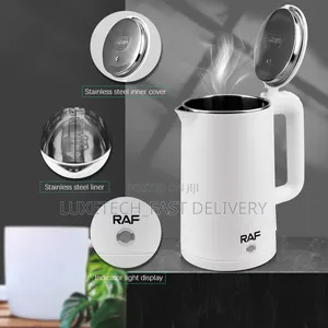 RAF R.7863 2L Double Wall Electric Kettle Stainless Steel Fast Boiling