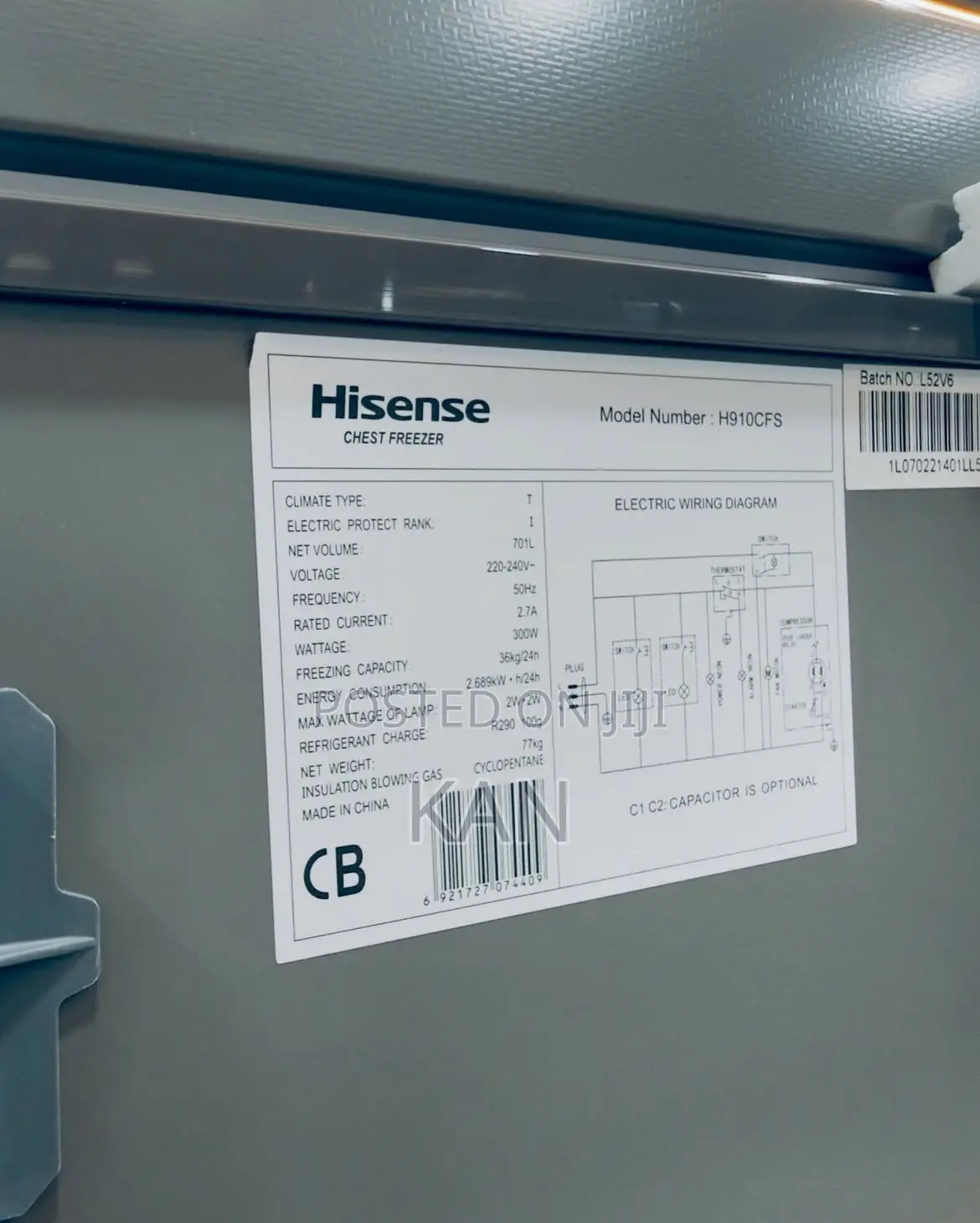 Hisense Deep Freezer