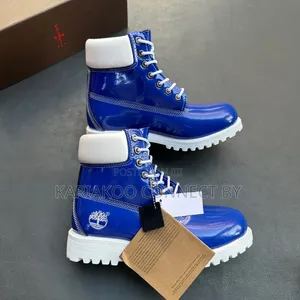 Timberland Unisex Patent Leather Combat Boots