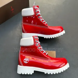 Timberland Unisex Patent Leather Combat Boots