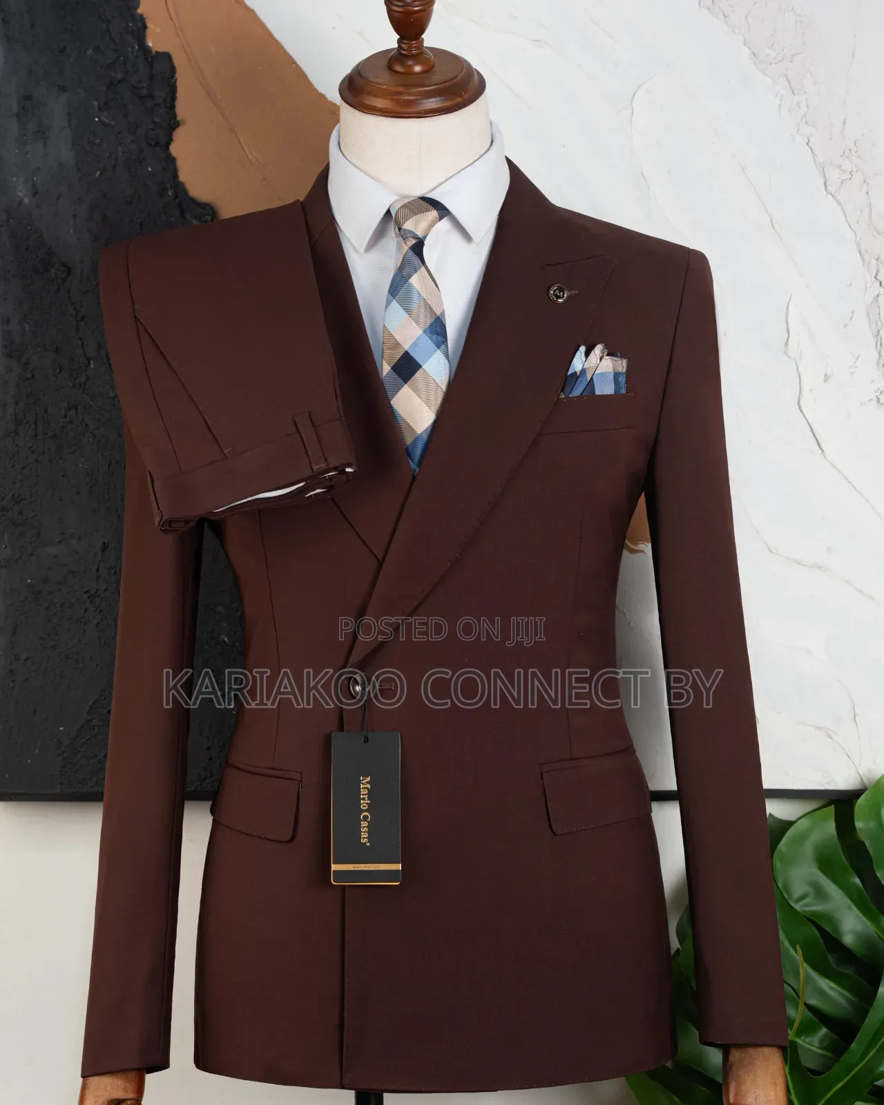 ​Mario Casas 2-Piece Men's slimFit Wedding Business Suit