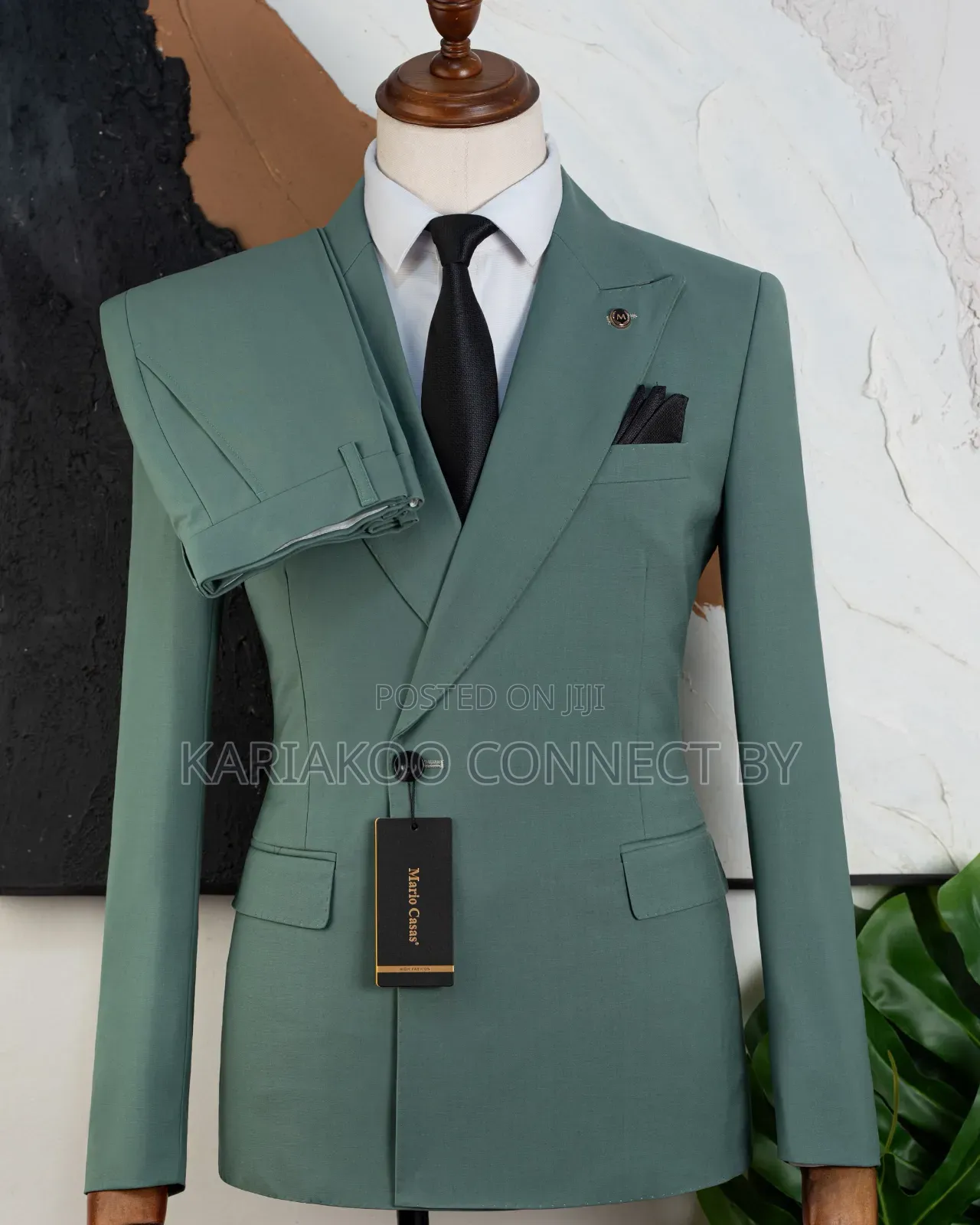 ​Mario Casas 2-Piece Men's slimFit Wedding Business Suit