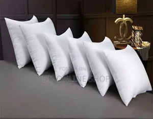 White Throw Pillow or White Fibre-Filled Cushions