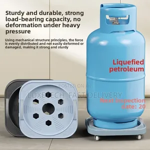 Multipurpose Roller Stand for Gas Cylinder, Water Bottles, Flower Pots