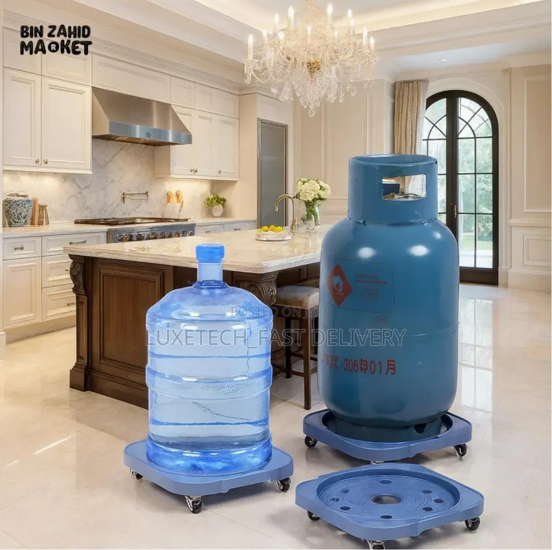 Multipurpose Roller Stand for Gas Cylinder, Water Bottles, Flower Pots