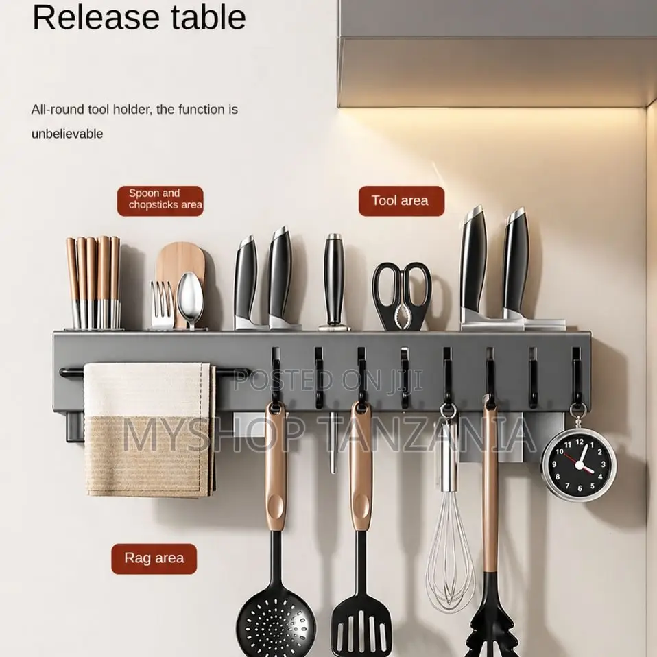 Kitchen Wall Mounted Utensil Rack