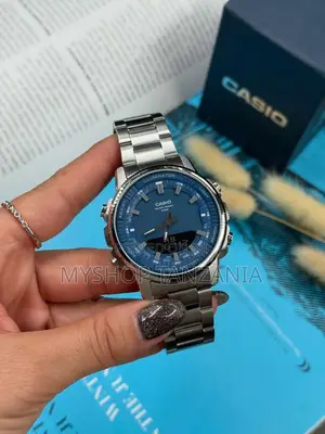 Casio AMW-880D-2A1V Watch Featuring a Distinctive Blue Dial