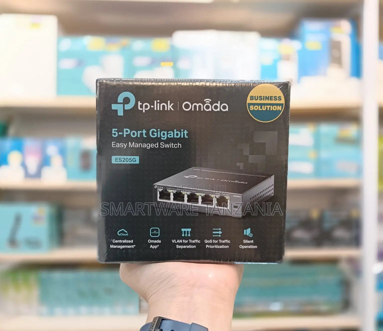 TP-Link 5-Port Gigabit Managed Switch ES205G VLAN Support, QoS, Silent