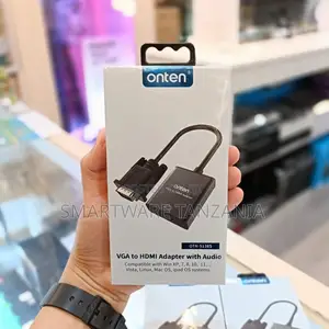 Onten VGA to HDMI Adapter With Audio, Supports Windows, Linux, Mac OS