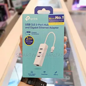 TP-Link USB 3.0 3-Port Hub With Gigabit Ethernet Adapter Plug and Play
