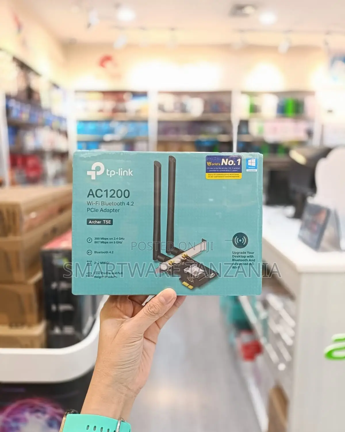TP-Link AC1200 Wi-Fi Bluetooth 4.2 PCIe Adapter, 867Mbps Dual Band