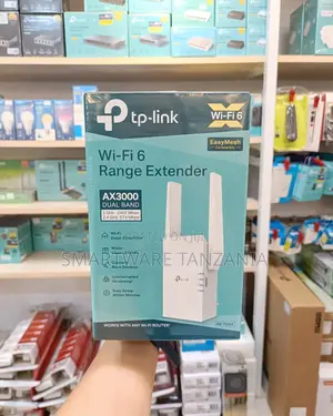 TP-Link Wi-Fi 6 Range Extender AX3000 Dual Band 2.4GHz 5GHz 2402Mbps