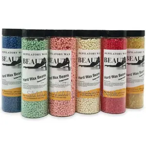 BEAUTY Depilatory Hard Wax Beans, 6 Colors, European Formula, 500g