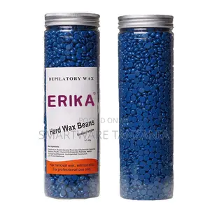 ERIKA Hard Wax Beans for Hair Removal, 400g, European Formula, Blue