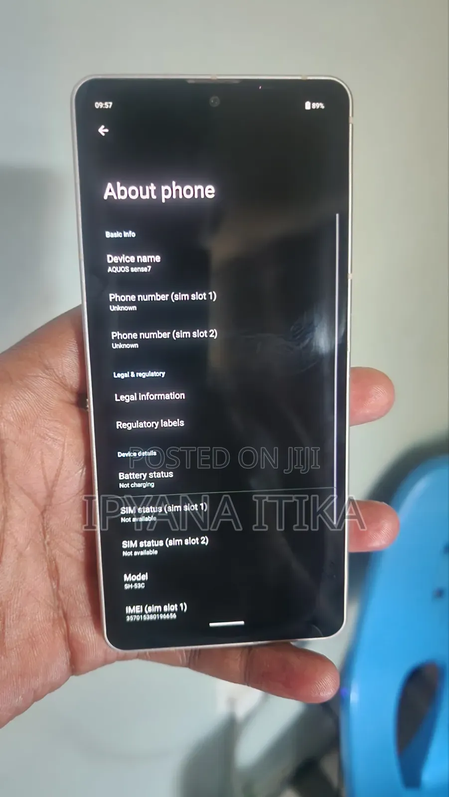 Sharp Aquos sense7 128 GB Silver