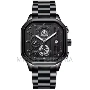 Poedagar Wristwatch a Luxury Tonneau Dial and a Stainless Steel
