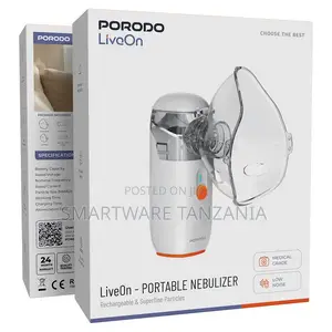 Porodo LiveOn Portable Nebulizer With Rechargeable Battery, Low Noise