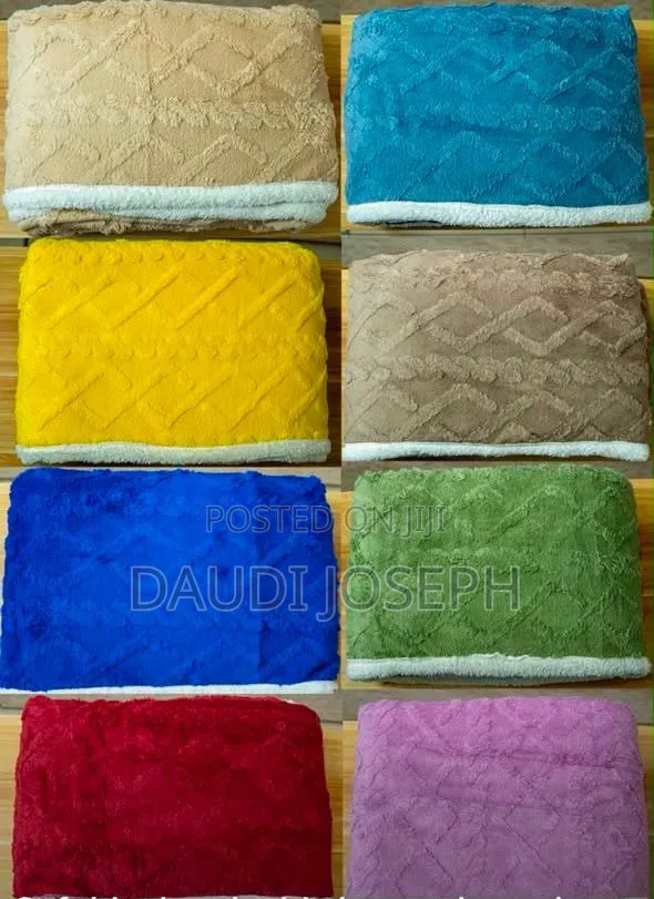 Soft Blanket Double Layer Nzuri Azitoi Manyoya Size 8/8