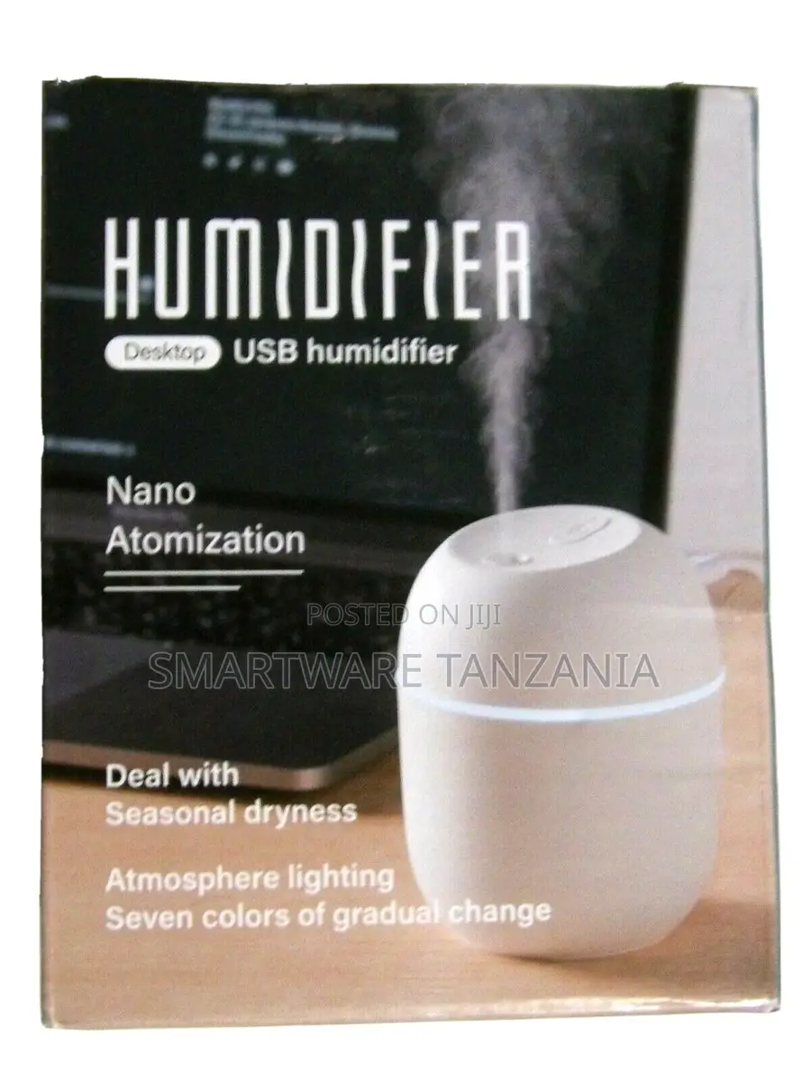 Desktop USB Humidifier With Nano Atomization and Color Changing Light