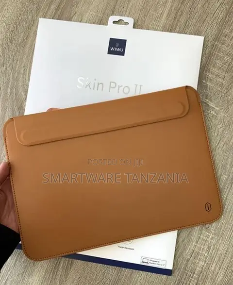WIWU Skin Pro II Camel Brown PU Leather Sleeve for MacBook Pro 13.3