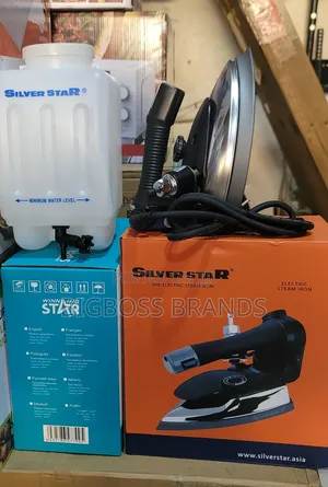 Silver Star Gravity Feed Industrial Electric Steam Iron Set ES-300
