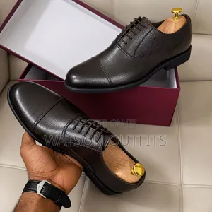 Men's Leather Shoes 2 Colours Black and Coffee De'Rossi Brands