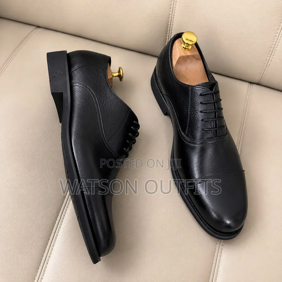 Men's Leather Shoes 2 Colours Black and Coffee De'Rossi Brands