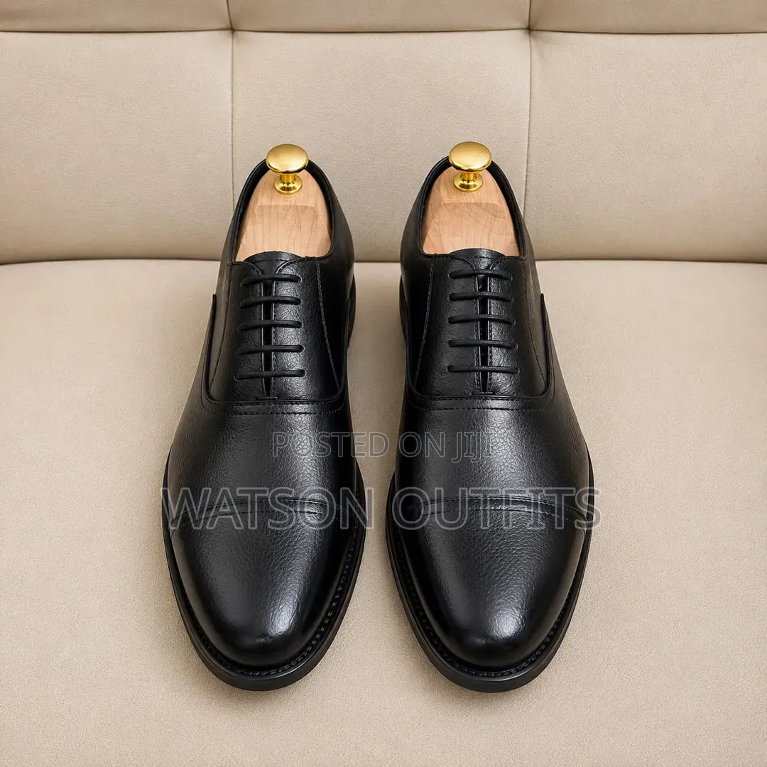 Men's Leather Shoes 2 Colours Black and Coffee De'Rossi Brands