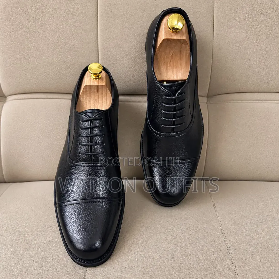 Men's Leather Shoes 2 Colours Black and Coffee De'Rossi Brands