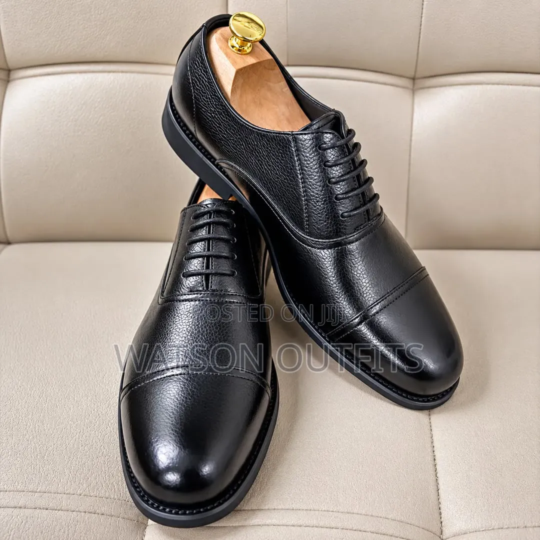 Men's Leather Shoes 2 Colours Black and Coffee De'Rossi Brands