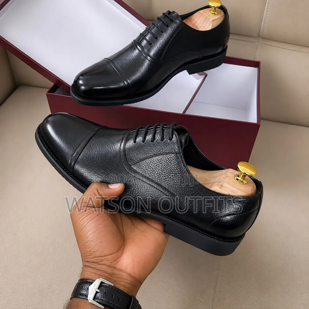Men's Leather Shoes 2 Colours Black and Coffee De'Rossi Brands